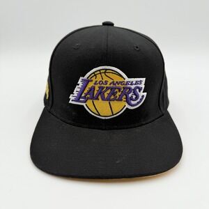 Mitchell Ness Los Angeles Lakers Hat OSFM Black NBA Snapback Adjustable Cap